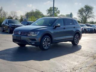 Used 2021 Volkswagen Tiguan United AWD, Pano Roof, Nav, Power Seat, Heated Seats, CarPlay + Android, Bluetooth, New Tires! for sale in Guelph, ON