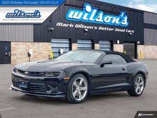 *This Chevrolet Camaro Features the Following Options*Dealer Certified Pre-Owned. This Chevrolet Camaro delivers a 6.2L engine powering this Automatic transmission. Remote Start, Navigation System, Leather, Heads Up Display, Boston Acoustics Audio, Air Conditioning, Bluetooth, Heated Seats, Tilt Steering Wheel, Steering Radio Controls, Power Windows, Power Locks, Cruise Control.*Visit Us Today *Come in for a quick visit at Mark Wilsons Better Used Cars, 5055 Whitelaw Road, Guelph, ON N1H 6J4 to claim your Chevrolet Camaro!60+ years of World Class Service!650+ Live Market Priced VEHICLES! ONE MASSIVE LOCATION!No unethical Penalties or tricks for paying cash!Free Local Delivery Available!FINANCING! - Better than bank rates! 6 Months No Payments available on approved credit OAC. Zero Down Available. We have expert licensed credit specialists to secure the best possible rate for you and keep you on budget ! We are your financing broker, let us do all the leg work on your behalf! Click the RED Apply for Financing button to the right to get started or drop in today!BAD CREDIT APPROVED HERE! - You dont need perfect credit to get a vehicle loan at Mark Wilsons Better Used Cars! We have a dedicated licensed team of credit rebuilding experts on hand to help you get the car of your dreams!WE LOVE TRADE-INS! - Top dollar trade-in values!SELL us your car even if you dont buy ours! HISTORY: Free Carfax report included.Certification included! No shady fees for safety!EXTENDED WARRANTY: Available30 DAY WARRANTY INCLUDED: 30 Days, or 3,000 km (mechanical items only). No Claim Limit (abuse not covered)5 Day Exchange Privilege! *(Some conditions apply)CASH PRICES SHOWN: Excluding HST and Licensing Fees.2019 - 2024 vehicles may be daily rentals. Please inquire with your Salesperson.