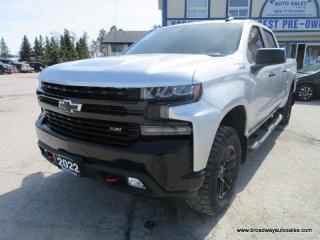 Used 2022 Chevrolet Silverado 1500 LOADED LT-TRAIL-BOSS-Z71-MODEL 5 PASSENGER 5.3L - V8.. 4X4.. CREW-CAB.. SHORTY.. LEATHER.. HEATED SEATS & WHEEL.. POWER SUNROOF.. BACK-UP CAMERA.. for sale in Bradford, ON