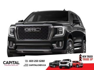This GMC Yukon delivers a Gas V8 6.2L/ engine powering this Automatic transmission. ENGINE, 6.2L ECOTEC3 V8 with Dynamic Fuel Management, Direct Injection and Variable Valve Timing, includes aluminum block construction (420 hp [313 kW] @ 5600 rpm, 460 lb-ft of torque [624 Nm] @ 4100 rpm) (STD), Wireless charging, Wireless Apple CarPlay/Wireless Android Auto.*This GMC Yukon Comes Equipped with These Options *Wipers, front intermittent, Rainsense, Wiper, rear intermittent, Windows, power, rear with Express-Down, Window, power with front passenger Express-Up/Down, Window, power with driver Express-Up/Down, Wi-Fi Hotspot capable (Terms and limitations apply. See onstar.ca or dealer for details.), Wheels, 22 (55.9 cm) 7-spoke ultra-bright machined with bright chrome accents and dark paint, Wheel, full-size spare, 17 (43.2 cm), Warning tones headlamp on, driver and right-front passenger seat belt unfasten and turn signal on, Visors, driver and front passenger illuminated vanity mirrors.* Stop By Today *Stop by Capital Chevrolet Buick GMC Inc. located at 13103 Lake Fraser Drive SE, Calgary, AB T2J 3H5 for a quick visit and a great vehicle!