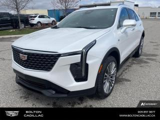 <b>Sunroof, Leather Seats, Technology Package, Power Liftgate, 20 Alloy Wheels!</b><br> <br> <br> <br>Luxury Tax is not included in the MSRP of all applicable vehicles.<br> <br>  With sharp styling and a well-equipped cabin, this 2024 Cadillac XT4 offers plenty of space for people and cargo. <br> <br>In the perpetually competitive luxury crossover SUV segment, this Cadillac XT4 will appeal to buyers who value a stylish design, a spacious interior, and a traditionally upright SUV-like driving position. The cabin has a modern appearance with plenty of standard and optional technology and infotainment features. With superb handling and economy on the road, this XT4 remains a practical and stylish option in this popular vehicle segment.<br> <br> This crystal white tricoat  SUV  has an automatic transmission and is powered by a  235HP 2.0L 4 Cylinder Engine.<br> <br> Our XT4s trim level is Premium Luxury. Upgrading to this XT4 Premium Luxury rewards you with leather seating upholstery, a power liftgate for rear cargo access, and cruise control. This trim is also decked with great standard features such as heated front and rear seats, a heated steering wheel, an immersive 33-inch screen with wireless Apple CarPlay and Android Auto, active noise cancellation, wi-fi hotspot capability, dual-zone climate control, and adaptive remote start. Safety features include lane keeping assist with lane departure warning, blind zone steering assist, HD rear vision camera, and rear park assist. This vehicle has been upgraded with the following features: Sunroof, Leather Seats, Technology Package, Power Liftgate, 20 Alloy Wheels. <br><br> <br>To apply right now for financing use this link : <a href=http://www.boltongm.ca/?https://CreditOnline.dealertrack.ca/Web/Default.aspx?Token=44d8010f-7908-4762-ad47-0d0b7de44fa8&Lang=en target=_blank>http://www.boltongm.ca/?https://CreditOnline.dealertrack.ca/Web/Default.aspx?Token=44d8010f-7908-4762-ad47-0d0b7de44fa8&Lang=en</a><br><br> <br/>    3.99% financing for 84 months.  Incentives expire 2024-04-30.  See dealer for details. <br> <br>At Bolton Motor Products, we offer new and pre-enjoyed luxury Cadillacs in Bolton. Our sales staff will help you find that new or used car you have been searching for in the Bolton, Brampton, Nobleton, Kleinburg, Vaughan, & Maple area. o~o