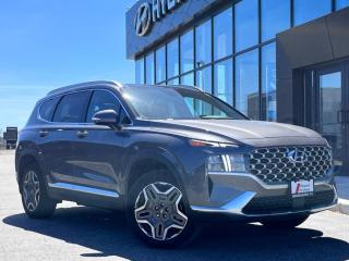 <b>Cooled Seats,  Synthetic Leather Seats,  Power Liftgate,  Sunroof,  Apple CarPlay!</b><br> <br>  Compare at $45297 - Our Price is just $43978! <br> <br>   With exceptional efficiency and practicality in mind, this 2023 Santa Fe Hybrid is ready for your next family adventure. This  2023 Hyundai Santa Fe Hybrid is fresh on our lot in Midland. <br> <br>Refinement wrapped in ruggedness, capability married to style, and adventure ready attitude paired to a comfortable drive. These things make this 2023 Santa Fe Hybrid an amazing SUV. If you need a ready to go SUV that makes every errand an adventure and makes every adventure a journey, this 2023 Santa Fe Hybrid was made for you.This  SUV has 32,347 kms. Its  m2f in colour  . It has a 6 speed automatic transmission and is powered by a  226HP 1.6L 4 Cylinder Engine. <br> <br> Our Santa Fe Hybrids trim level is Luxury AWD. This Santa Fe Hybrid offers a great mix of practicality, efficiency and luxury, and come standard with synthetic leather upholstery, ventilated and heated seats with power adjustment and lumbar support, and a power liftgate, along with an express open/close glass sunroof, a heated leather-wrapped steering wheel, proximity keyless entry with remote start, LED lights with automatic high beams, and a 10.25-inch infotainment screen bundled with Apple CarPlay and Android Auto, and navigation. Road safety is assured thanks to blind spot detection, adaptive cruise control, lane keeping assist, lane departure warning, forward and rear collision mitigation, rear parking sensors, and a rear view camera. Additional features include towing equipment with trailer sway control, dual-zone climate control, and even more. This vehicle has been upgraded with the following features: Cooled Seats,  Synthetic Leather Seats,  Power Liftgate,  Sunroof,  Apple Carplay,  Android Auto,  Navigation. <br> <br>To apply right now for financing use this link : <a href=https://www.bourgeoishyundai.com/finance/ target=_blank>https://www.bourgeoishyundai.com/finance/</a><br><br> <br/><br>BUY WITH CONFIDENCE. Bourgeois Auto Group, we dont just sell cars; for over 75 years, we have delivered extraordinary automotive experiences in every showroom, on the road, and at your home. Offering complimentary delivery in an enclosed trailer. <br><br>Why buy from the Bourgeois Auto Group? Whether you are looking for a great place to buy your next new or used vehicle find a qualified repair center or looking for parts for your vehicle the Bourgeois Auto Group has the answer. We offer both new vehicles and pre-owned vehicles with over 25 brand manufacturers and over 200 Pre-owned Vehicles to choose from. Were constantly changing to meet the needs of our customers and stay ahead of the competition, and we are committed to investing in modern technology to ensure that we are always on the cutting edge. We use very strategic programs and tools that give us current market data to price our vehicles to the market to make sure that our customers are getting the best deal not only on the new car but on your trade-in as well. Ask for your free Live Market analysis report and save time and money. <br><br>WE BUY CARS  Any make model or condition, No purchase necessary. We are OPEN 24 hours a Day/7 Days a week with our online showroom and chat service. Our market value pricing provides the most competitive prices on all our pre-owned vehicles all the time. Market Value Pricing is achieved by polling over 20000 pre-owned websites every day to ensure that every single customer receives real-time Market Value Pricing on every pre-owned vehicle we sell. Customer service is our top priority. No hidden costs or fees, and full disclosure on all services and Carfax®. <br><br>With over 23 brands and over 400 full- and part-time employees, we look forward to serving all your automotive needs! <br> Come by and check out our fleet of 30+ used cars and trucks and 50+ new cars and trucks for sale in Midland.  o~o