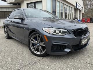 <div><span>Vehicle Highlights:</span><br><span>- Well serviced<br></span><span>- M-sport package</span><br></div><br /><div><span><br></span><span>Here comes a rare and desirable BMW M240i xDrive! This gorgeous coupe is in excellent condition in and out and drives very well! Dealer serviced since new, must be seen and driven to be appreciated!</span></div><br /><div><span><br></span><span>Equipped with the powerful inline 3L - turbo 6 cylinder engine, AWD, M-sport package, automatic transmission, navigation system, back-up camera, H/K audio system, </span><span>sunroof, </span><span>leather interior, heated seats, dual power seats, memory seats, power windows, power locks, power mirrors, upgraded  M alloys, steering wheel controls, dual zone digital climate control, A/C, AM/FM/AUX/USB, CD player, Bluetooth, fog lights, smart key, push start, and much more!</span></div><br /><div><span><br></span><span>Certified!<br></span><span>Carfax Available!<br></span><span>Extended Warranty Available!<br></span><span>Financing available for as low as 8.99% O.A.C!<br></span><span>$31,999 PLUS HST & LIC</span></div><br /><div><span><br></span><span>Please call us at 519-579-4995 for any questions you have or drop by FITZGERALD MOTORS located at 380 Courtland Ave East. Kitchener, ON for a test drive! Visit us online at </span><a href=http://www.fitzgeraldmotors.com/ target=_blank><span>www.fitzgeraldmotors.com</span></a></div><br /><div><a href=http://www.fitzgeraldmotors.com/ target=_blank><span><br></span></a><span>* Even though we take reasonable precautions to ensure that the information provided is accurate and up to date, we are not responsible for any errors or omissions. Please verify all information directly with Fitzgerald Motors to ensure its exactitude.</span></div>