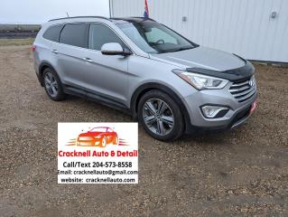 <div><em style=color:rgb( 13 , 13 , 13 )>2015 Hyundai Santa Fe XL Limited - Spacious and Feature-Packed SUV! Enjoy for $153 Bi-Weekly + Tax.</em></div><div><br /></div><div><span style=color:rgb( 15 , 15 , 15 )>﻿Located in Carberry, but capable of bringing to Brandon. Priced to Sell! Carfax Available, excellent condition.</span></div><div><br /></div><ul><li>Spacious Interior</li><li>Safetied and serviced</li><li>Clean Title</li><li>Three rows of seating with ample space for up to seven passengers.</li><li>Heated leather upholstery in front and back for a premium feel.</li><li>Advanced airbag system for enhanced protection in case of collision.</li><li>Panoramic sunroof for a spacious and airy cabin.</li><li>Power-adjustable driver's seat with memory function for personalized comfort.</li><li>Hyundai infotainment system with touchscreen display.</li><li>Navigation system for easy navigation to your destination.</li><li>Well-Maintained: Regularly serviced and in excellent condition.</li><li>Premium SUV: Limited trim with top-of-the-line features.</li><li>Versatile Utility: Perfect for family outings, road trips, and daily commuting.</li></ul><div><br /></div><div>Financing Available/ Warranty Available /Trades Welcome /<span style=color:rgb( 15 , 15 , 15 )>delivery available.</span></div><div><br /></div><div>Call/Text 204-573-8558</div><div><br /></div><div>Dealer #5742</div><div><br /></div><div>**Vehicle available for dealer trading, perfect subprime car**</div><div><br /></div><div>Treaty cards accepted - 7 Day insurances available</div><div><br /></div>
