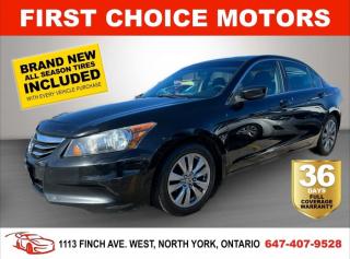 Welcome to First Choice Motors, the largest car dealership in Toronto of pre-owned cars, SUVs, and vans priced between $5000-$15,000. With an impressive inventory of over 300 vehicles in stock, we are dedicated to providing our customers with a vast selection of affordable and reliable options. <br><br>Were thrilled to offer a used 2012 Honda Accord EX, black color with 143,000km (STK#7211) This vehicle was $13990 NOW ON SALE FOR $12990. It is equipped with the following features:<br>- Automatic Transmission<br>- Sunroof<br>- Alloy wheels<br>- Power windows<br>- Power locks<br>- Power mirrors<br>- Air Conditioning<br><br>At First Choice Motors, we believe in providing quality vehicles that our customers can depend on. All our vehicles come with a 36-day FULL COVERAGE warranty. We also offer additional warranty options up to 5 years for our customers who want extra peace of mind.<br><br>Furthermore, all our vehicles are sold fully certified with brand new brakes rotors and pads, a fresh oil change, and brand new set of all-season tires installed & balanced. You can be confident that this car is in excellent condition and ready to hit the road.<br><br>At First Choice Motors, we believe that everyone deserves a chance to own a reliable and affordable vehicle. Thats why we offer financing options with low interest rates starting at 7.9% O.A.C. Were proud to approve all customers, including those with bad credit, no credit, students, and even 9 socials. Our finance team is dedicated to finding the best financing option for you and making the car buying process as smooth and stress-free as possible.<br><br>Our dealership is open 7 days a week to provide you with the best customer service possible. We carry the largest selection of used vehicles for sale under $9990 in all of Ontario. We stock over 300 cars, mostly Hyundai, Chevrolet, Mazda, Honda, Volkswagen, Toyota, Ford, Dodge, Kia, Mitsubishi, Acura, Lexus, and more. With our ongoing sale, you can find your dream car at a price you can afford. Come visit us today and experience why we are the best choice for your next used car purchase!<br><br>All prices exclude a $10 OMVIC fee, license plates & registration  and ONTARIO HST (13%)