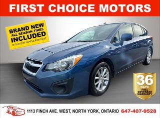 Welcome to First Choice Motors, the largest car dealership in Toronto of pre-owned cars, SUVs, and vans priced between $5000-$15,000. With an impressive inventory of over 300 vehicles in stock, we are dedicated to providing our customers with a vast selection of affordable and reliable options. <br><br>Were thrilled to offer a used 2013 Subaru Impreza TOURING, blue color with 157,000km (STK#7225) This vehicle was $10990 NOW ON SALE FOR $9990. It is equipped with the following features:<br>- Manual Transmission<br>- Heated seats<br>- All wheel drive<br>- Alloy wheels<br>- Power windows<br>- Power locks<br>- Power mirrors<br>- Air Conditioning<br><br>At First Choice Motors, we believe in providing quality vehicles that our customers can depend on. All our vehicles come with a 36-day FULL COVERAGE warranty. We also offer additional warranty options up to 5 years for our customers who want extra peace of mind.<br><br>Furthermore, all our vehicles are sold fully certified with brand new brakes rotors and pads, a fresh oil change, and brand new set of all-season tires installed & balanced. You can be confident that this car is in excellent condition and ready to hit the road.<br><br>At First Choice Motors, we believe that everyone deserves a chance to own a reliable and affordable vehicle. Thats why we offer financing options with low interest rates starting at 7.9% O.A.C. Were proud to approve all customers, including those with bad credit, no credit, students, and even 9 socials. Our finance team is dedicated to finding the best financing option for you and making the car buying process as smooth and stress-free as possible.<br><br>Our dealership is open 7 days a week to provide you with the best customer service possible. We carry the largest selection of used vehicles for sale under $9990 in all of Ontario. We stock over 300 cars, mostly Hyundai, Chevrolet, Mazda, Honda, Volkswagen, Toyota, Ford, Dodge, Kia, Mitsubishi, Acura, Lexus, and more. With our ongoing sale, you can find your dream car at a price you can afford. Come visit us today and experience why we are the best choice for your next used car purchase!<br><br>All prices exclude a $10 OMVIC fee, license plates & registration  and ONTARIO HST (13%)