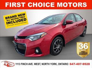 Used 2014 Toyota Corolla S ~AUTOMATIC, FULLY CERTIFIED WITH WARRANTY!!!!~ for sale in North York, ON