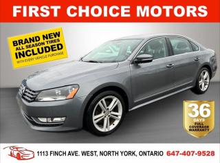 Used 2014 Volkswagen Passat HIGHLINE ~AUTOMATIC, FULLY CERTIFIED WITH WARRANTY for sale in North York, ON