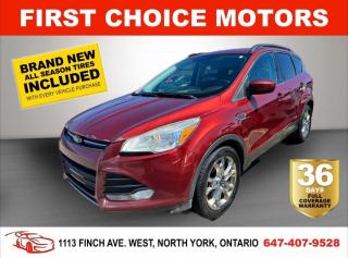 Welcome to First Choice Motors, the largest car dealership in Toronto of pre-owned cars, SUVs, and vans priced between $5000-$15,000. With an impressive inventory of over 300 vehicles in stock, we are dedicated to providing our customers with a vast selection of affordable and reliable options. <br><br>Were thrilled to offer a used 2015 Ford Escape SE, red color with 333,000km (STK#7233) This vehicle was $6490 NOW ON SALE FOR $5990. It is equipped with the following features:<br>- Automatic Transmission<br>- Heated seats<br>- Bluetooth<br>- Reverse camera<br>- Alloy wheels<br>- Power windows<br>- Power locks<br>- Power mirrors<br>- Air Conditioning<br><br>At First Choice Motors, we believe in providing quality vehicles that our customers can depend on. All our vehicles come with a 36-day FULL COVERAGE warranty. We also offer additional warranty options up to 5 years for our customers who want extra peace of mind.<br><br>Furthermore, all our vehicles are sold fully certified with brand new brakes rotors and pads, a fresh oil change, and brand new set of all-season tires installed & balanced. You can be confident that this car is in excellent condition and ready to hit the road.<br><br>At First Choice Motors, we believe that everyone deserves a chance to own a reliable and affordable vehicle. Thats why we offer financing options with low interest rates starting at 7.9% O.A.C. Were proud to approve all customers, including those with bad credit, no credit, students, and even 9 socials. Our finance team is dedicated to finding the best financing option for you and making the car buying process as smooth and stress-free as possible.<br><br>Our dealership is open 7 days a week to provide you with the best customer service possible. We carry the largest selection of used vehicles for sale under $9990 in all of Ontario. We stock over 300 cars, mostly Hyundai, Chevrolet, Mazda, Honda, Volkswagen, Toyota, Ford, Dodge, Kia, Mitsubishi, Acura, Lexus, and more. With our ongoing sale, you can find your dream car at a price you can afford. Come visit us today and experience why we are the best choice for your next used car purchase!<br><br>All prices exclude a $10 OMVIC fee, license plates & registration  and ONTARIO HST (13%)