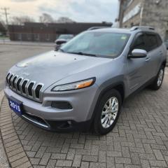 2015 Jeep Cherokee Limited 4X4
- Light Grey
- Four Wheel Drive
- Powerful and fuel-efficient 3.2L Engine
- Comfortable seating for up to 5 passengers
- Premium Leather Seats
- Heated Front Seats
- Heated Steering Wheel
- Flexible seating and cargo configurations 
- UConnect infotainment system with Touchscreen Display
- Backup Camera
- Bluetooth connectivity for hands-free calling and audio streaming
- Remote Start 
- Keyless entry and push-button start for added convenience
- Dual-zone climate control for personalized comfort
- Advanced safety features, including stability control and traction control
- Well-maintained and in excellent condition
- Spacious and versatile SUV
- Winter Tires are included
- Many More Features!
Come see us today!