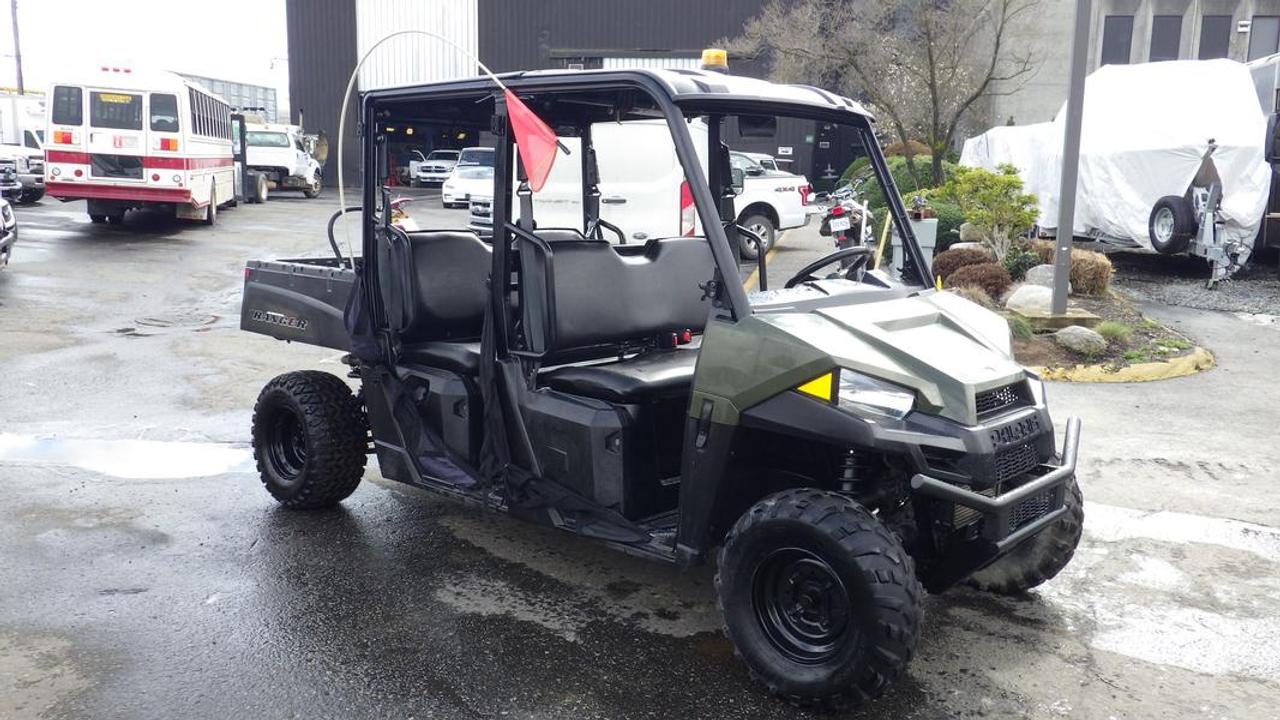 2021 Polaris Ranger Crew 570-4, 4 Seats, 2 Speed Automatic, Differential Locker, Horn, Headlights, Dump Bed. 698 Hours. This item is currently OFFSITE. You must register an appointment with our office to schedule an offsite viewing. Appointments must be made a minimum of one business day in advance (and as defined by the days that Repo.com is open for business) before your appointment can be scheduled and confirmed. We may, at our own discretion, instead opt to transport smaller items to Repo.coms main yard for viewing purposes.  $16,890.00 plus $375 processing fee, $17,265.00 total payment obligation before taxes.   Listing report, warranty, contract commitment cancellation fee, financing available on approved credit (some limitations and exceptions may apply). All above specifications and information is considered to be accurate but is not guaranteed and no opinion or advice is given as to whether this item should be purchased. We do not allow test drives due to theft, fraud, acts of vandalism and undetectable impaired driving. Instead we provide the following benefits: Complimentary Warranty (with options to extend), Limited Money Back Satisfaction Guarantee on Fully Completed Contracts, Contract Commitment Cancellation, and an Open-Ended Sell-Back Option. Ask seller for details or call 604-522-REPO(7376) to confirm listing availability.