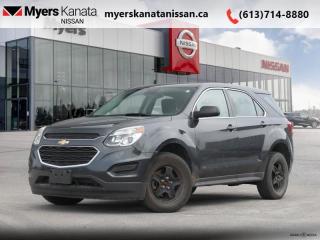 <b>Low Mileage, Bluetooth,  Rear View Camera,  OnStar,  SiriusXM!</b><br> <br>  Compare at $16743 - KANATA NISSAN PRICE is just $15795! <br> <br>   No matter where you want to go, the 2017 Equinox is ready to take you there in style. This  2017 Chevrolet Equinox is fresh on our lot in Kanata. This low mileage  SUV has just 27,002 kms. Its  nice in colour  . It has an automatic transmission and is powered by a  182HP 2.4L 4 Cylinder Engine. <br> <br> Our Equinoxs trim level is LS. No matter where you want to go, the 2017 Equinox is ready to take you there with in comfort and convenience. Packed with features like a 7 inch diagonal colour touch-screen display, bluetooth connectivity, SiriusXM radio and a USB port the Equinox LS will always keep you connected. This awesome SUV also comes with StabiliTrak electronic stability control system, OnStar, aluminum wheels and it even has a back up camera.  This vehicle has been upgraded with the following features: Bluetooth,  Rear View Camera,  Onstar,  Siriusxm. <br> <br/><br> Payments from <b>$254.05</b> monthly with $0 down for 84 months @ 8.99% APR O.A.C. ( Plus applicable taxes -  and licensing    ).  See dealer for details. <br> <br>*LIFETIME ENGINE TRANSMISSION WARRANTY NOT AVAILABLE ON VEHICLES WITH KMS EXCEEDING 140,000KM, VEHICLES 8 YEARS & OLDER, OR HIGHLINE BRAND VEHICLE(eg. BMW, INFINITI. CADILLAC, LEXUS...)<br> Come by and check out our fleet of 50+ used cars and trucks and 80+ new cars and trucks for sale in Kanata.  o~o
