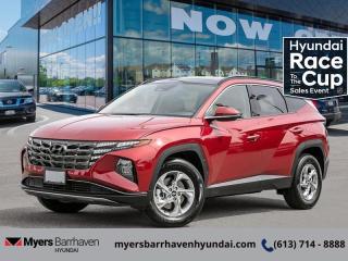 <b>Heated Seats,  Apple CarPlay,  Android Auto,  Heated Steering Wheel,  Adaptive Cruise Control!</b><br> <br> <br> <br>  This Hyundai Tucson questions every detail with a relentless effort to improve your driving experience. <br> <br>This 2024 Hyundai Tucson was made with eye for detail. From subtle surprises to bold design features, every part of this 2024 Hyundai Tucson is a treat. Stepping into the interior feels like a step right into the future with breathtaking technology and luxury that will make your smartphone jealous. Add on an intelligently capable chassis and drivetrain and you have the SUV of the future, ready for you today.<br> <br> This ultimate red SUV  has an automatic transmission and is powered by a  187HP 2.5L 4 Cylinder Engine.<br> This vehicles price also includes $2984 in additional equipment.<br> <br> Our Tucsons trim level is Preferred. This amazing crossover SUV features a full-time all-wheel-drive system, and is decked with a great number of standard features such as heated front seats, a heated leather-wrapped steering wheel, proximity keyless entry with push button start, remote engine start, and a 10.25-inch infotainment screen bundled with Apple CarPlay and Android Auto, with a 6-speaker audio system. Occupant safety is assured, thanks to adaptive cruise control, blind spot detection, lane keep assist with lane departure warning, forward collision avoidance with pedestrian and cyclist detection, and a rear view camera. Additional features include LED headlights with automatic high beams, towing equipment with trailer sway control, and even more. This vehicle has been upgraded with the following features: Heated Seats,  Apple Carplay,  Android Auto,  Heated Steering Wheel,  Adaptive Cruise Control,  Blind Spot Detection,  Lane Keep Assist. <br><br> <br/> See dealer for details. <br> <br><br> Come by and check out our fleet of 50+ used cars and trucks and 90+ new cars and trucks for sale in Ottawa.  o~o
