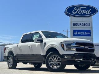 <b>20 inch Chrome-Like PVD Wheels, Spray-In Bed Liner!</b><br> <br> <br> <br>  The Ford F-150 is for those who think a day off is just an opportunity to get more done. <br> <br>Just as you mould, strengthen and adapt to fit your lifestyle, the truck you own should do the same. The Ford F-150 puts productivity, practicality and reliability at the forefront, with a host of convenience and tech features as well as rock-solid build quality, ensuring that all of your day-to-day activities are a breeze. Theres one for the working warrior, the long hauler and the fanatic. No matter who you are and what you do with your truck, F-150 doesnt miss.<br> <br> This star white metallic tri-coat Crew Cab 4X4 pickup   has a 10 speed automatic transmission and is powered by a  400HP 3.5L V6 Cylinder Engine.<br> <br> Our F-150s trim level is King Ranch. This F-150 King Ranch takes things even further, with a drivers head up display unit, a dual-panel sunroof, power running boards and a power tailgate, along with other great standard features such as premium Bang & Olufsen audio, ventilated and heated leather-trimmed seats with lumbar support, remote engine start, adaptive cruise control, FordPass 5G mobile hotspot, and a 12-inch infotainment screen powered by SYNC 4 with inbuilt navigation, Apple CarPlay and Android Auto. Safety features also include blind spot detection, lane keeping assist with lane departure warning, front and rear collision mitigation, and an aerial view camera system. This vehicle has been upgraded with the following features: 20 Inch Chrome-like Pvd Wheels, Spray-in Bed Liner. <br><br> View the original window sticker for this vehicle with this url <b><a href=http://www.windowsticker.forddirect.com/windowsticker.pdf?vin=1FTFW6L88RFA24473 target=_blank>http://www.windowsticker.forddirect.com/windowsticker.pdf?vin=1FTFW6L88RFA24473</a></b>.<br> <br>To apply right now for financing use this link : <a href=https://www.bourgeoismotors.com/credit-application/ target=_blank>https://www.bourgeoismotors.com/credit-application/</a><br><br> <br/> Incentives expire 2024-05-31.  See dealer for details. <br> <br>Discount on vehicle represents the Cash Purchase discount applicable and is inclusive of all non-stackable and stackable cash purchase discounts from Ford of Canada and Bourgeois Motors Ford and is offered in lieu of sub-vented lease or finance rates. To get details on current discounts applicable to this and other vehicles in our inventory for Lease and Finance customer, see a member of our team. </br></br>Discover a pressure-free buying experience at Bourgeois Motors Ford in Midland, Ontario, where integrity and family values drive our 78-year legacy. As a trusted, family-owned and operated dealership, we prioritize your comfort and satisfaction above all else. Our no pressure showroom is lead by a team who is passionate about understanding your needs and preferences. Located on the shores of Georgian Bay, our dealership offers more than just vehiclesits an experience rooted in community, trust and transparency. Trust us to provide personalized service, a diverse range of quality new Ford vehicles, and a seamless journey to finding your perfect car. Join our family at Bourgeois Motors Ford and let us redefine the way you shop for your next vehicle.<br> Come by and check out our fleet of 70+ used cars and trucks and 190+ new cars and trucks for sale in Midland.  o~o