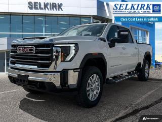 <b>Low Mileage, Aluminum Wheels,  Apple CarPlay,  Android Auto,  Remote Keyless Entry,  LED Lights!</b><br> <br>  Hot Deal! Weve marked this unit down $8623 from its regular price of $83614.   Take on the most arduous of tasks with this incredibly potent 2024 GMC 2500HD. This  2024 GMC Sierra 2500HD is fresh on our lot in Selkirk. <br> <br>This 2024 GMC 2500HD is highly configurable work truck that can haul a colossal amount of weight thanks to its potent drivetrain. This truck also offers amazing interior features that nestle occupants in comfort and luxury, with a great selection of tech features. For heavy-duty activities and even long-haul trips, the 2500HD is all the truck youll ever need.This low mileage  Crew Cab 4X4 pickup  has just 2,223 kms. Its  summit white in colour  . It has a 10 speed automatic transmission and is powered by a  401HP 6.6L 8 Cylinder Engine. <br> <br> Our Sierra 2500HDs trim level is SLE. This Sierra 2500HD SLE comes ready to work with plenty of useful features including a heavy-duty locking differential, aluminum wheels, signature LED lighting, a larger 8 inch touchscreen infotainment system with Apple CarPlay and Android Auto, steering wheel audio controls and 4G LTE capability, remote keyless entry, a CornerStep rear bumper and cargo tie downs hooks with LED lights. Additionally, this truck also comes with a remote locking tailgate, rear vision camera, a leather wrapped steering wheel, StabiliTrak, cruise control, power windows, power locks and trailering equipment. This vehicle has been upgraded with the following features: Aluminum Wheels,  Apple Carplay,  Android Auto,  Remote Keyless Entry,  Led Lights,  Cornerstep,  Rear View Camera. <br> <br>To apply right now for financing use this link : <a href=https://www.selkirkchevrolet.com/pre-qualify-for-financing/ target=_blank>https://www.selkirkchevrolet.com/pre-qualify-for-financing/</a><br><br> <br/><br>Selkirk Chevrolet Buick GMC Ltd carries an impressive selection of new and pre-owned cars, crossovers and SUVs. No matter what vehicle you might have in mind, weve got the perfect fit for you. If youre looking to lease your next vehicle or finance it, we have competitive specials for you. We also have an extensive collection of quality pre-owned and certified vehicles at affordable prices. Winnipeg GMC, Chevrolet and Buick shoppers can visit us in Selkirk for all their automotive needs today! We are located at 1010 MANITOBA AVE SELKIRK, MB R1A 3T7 or via phone at 204-482-1010.<br> Come by and check out our fleet of 90+ used cars and trucks and 210+ new cars and trucks for sale in Selkirk.  o~o