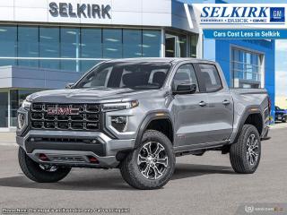 <b>Remote Start,  Heated Seats,  Climate Control,  Off-Road Suspension,  Apple CarPlay!</b><br> <br> <br> <br>  With poised handling, refined interior appoinments and genuine off-road capability, this 2024 Canyon is a force to be reckoned with. <br> <br>Aimed at shoppers who desire the capability of a traditional pickup without the compromise of a full-size truck, this 2024 GMC Canyon is ready to take on whatever you throw at it. From work-site duties to intense off-road sessions, this Canyon is sure to never skip a beat!<br> <br> This sterling metallic Crew Cab 4X4 pickup   has a 8 speed automatic transmission and is powered by a  310HP 2.7L 4 Cylinder Engine.<br> <br> Our Canyons trim level is AT4. This Canyon AT4 steps things up with hill descent control, an auto locking rear differential, upgraded aluminum wheels, front LED fog lamps, factory-lifted suspension, front recovery hooks and off-road performance display, along with great standard features such as an EZ-Lift and Lower tailgate, heated front seats with power driver lumbar control, remote engine start, dual-zone climate control, a vivid 11.3-inch diagonal infotainment screen with Apple CarPlay and Android Auto, and a 6-speaker audio system. Safety features include automatic emergency braking, front pedestrian braking, lane keeping assist with lane departure warning, Teen Driver, and forward collision alert with IntelliBeam high beam assist. This vehicle has been upgraded with the following features: Remote Start,  Heated Seats,  Climate Control,  Off-road Suspension,  Apple Carplay,  Android Auto,  Remote Keyless Entry. <br><br> <br>To apply right now for financing use this link : <a href=https://www.selkirkchevrolet.com/pre-qualify-for-financing/ target=_blank>https://www.selkirkchevrolet.com/pre-qualify-for-financing/</a><br><br> <br/> Weve discounted this vehicle $601.    Incentives expire 2024-05-31.  See dealer for details. <br> <br>Selkirk Chevrolet Buick GMC Ltd carries an impressive selection of new and pre-owned cars, crossovers and SUVs. No matter what vehicle you might have in mind, weve got the perfect fit for you. If youre looking to lease your next vehicle or finance it, we have competitive specials for you. We also have an extensive collection of quality pre-owned and certified vehicles at affordable prices. Winnipeg GMC, Chevrolet and Buick shoppers can visit us in Selkirk for all their automotive needs today! We are located at 1010 MANITOBA AVE SELKIRK, MB R1A 3T7 or via phone at 204-482-1010.<br> Come by and check out our fleet of 80+ used cars and trucks and 180+ new cars and trucks for sale in Selkirk.  o~o