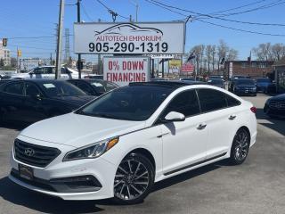 Used 2016 Hyundai Sonata Sport Tech * LOADED / Pano Roof / Leather / Push Start / HTD Steering / Navi for sale in Mississauga, ON