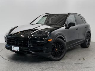 This spectacular 2024 Porsche Cayenne AWD comes in Sleek black with Black Interior. Equipped with Premium Package Plus, Adaptive Air Suspension including PASM, Panoramic Roof System, Bose Surround Sound System, 21” RS Spyder Design Wheels in High Gloss Black, Extended exterior Package in Black, Adaptive Cruise Control And numerous other premium features. It boasts a clean history with no reported accidents or claims, having been meticulously maintained by its dedicated owner. Porsche Center Langley has won the prestigious Porsche Premier Dealer Award for 7 years in a row. We are centrally located just a short distance from Highway 1 in beautiful Langley, British Columbia Canada.  We have many attractive Finance/Lease options available and can tailor a plan that suits your needs. Please contact us now to speak with one of our highly trained Sales Executives before it is gone.