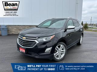 Used 2020 Chevrolet Equinox Premier 2.0L 4CYL WITH REMOTE START/ENTRY, HEATED SEATS, HEATED STEERING WHEEL, VENTILATED SEATS, SUNROOF, POWER LIFTGATE, HD SURROUND VISION for sale in Carleton Place, ON
