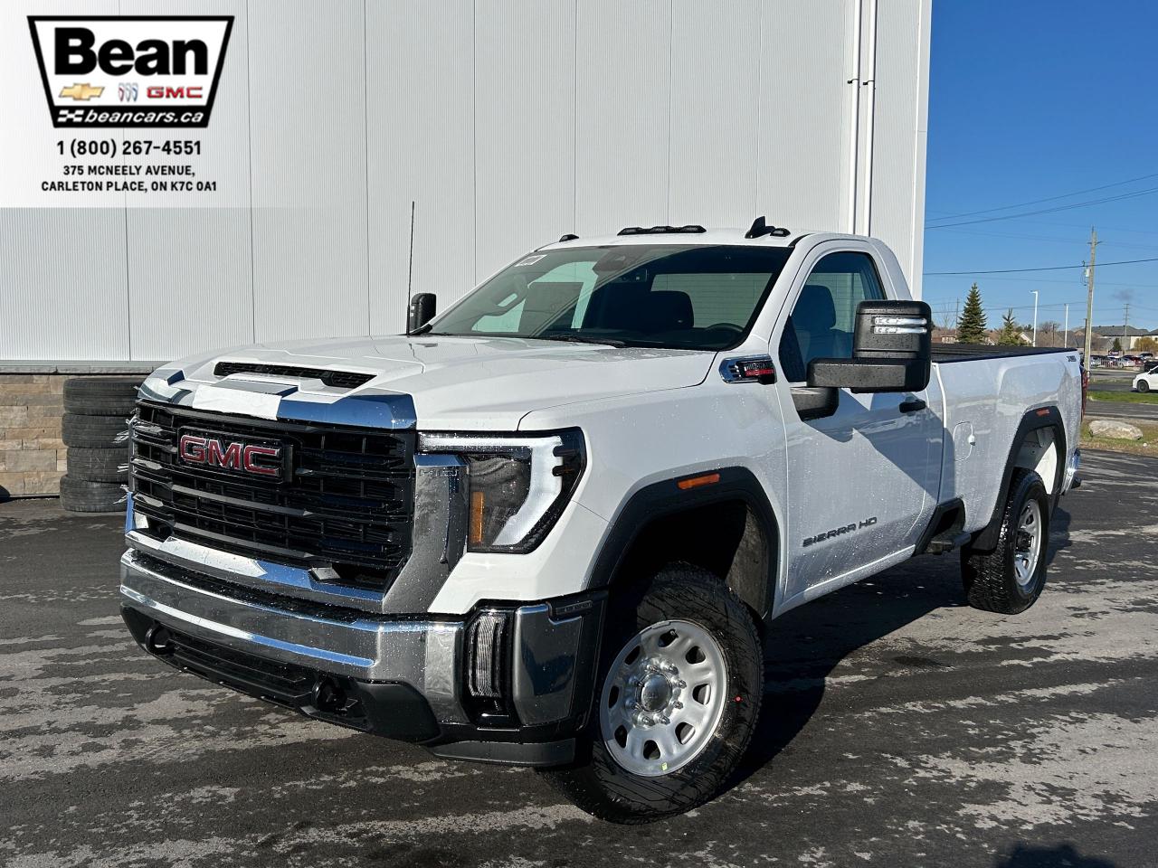 New 2024 GMC Sierra 2500 HD Pro 6.6L V8 DURAMAX WITH REMOTE ENTRY, HITCH GUIDANCE, HD REAR VISION CAMERA, APPLE CARPLAY AND ANDROID AUTO for sale in Carleton Place, ON