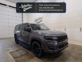 <b>Leather Seats,  Cooled Seats,  Apple CarPlay,  Navigation,  Heated Steering Wheel!</b><br> <br> <br> <br>  Decked with luxury and brimming with capability, this 2024 Jeep Wagoneer L is the perfect blend of function and form. <br> <br>With perfect attention to detail, a sophisticated interior, and unparalleled engineering, this 2024 Wagoneer L is set to change the game for full size luxury SUVs. But dont be fooled by its good looks or luxurious materials, this ultra capable Wagoneer L is still a Jeep through and through. No matter where the road leads, you can be sure to get there in this iconic 2024 Jeep Wagoneer L.<br> <br> This grey SUV  has a 8 speed automatic transmission and is powered by a  420HP 3.0L Straight 6 Cylinder Engine.<br> <br> Our Wagoneer Ls trim level is Series II Carbide. Embark on your next family adventure with this Wagoneer L Series II Carbide, which features great standard equipment such as ventilated and heated Nappa leather-trimmed seats with 12-way power adjustment and 4-way lumbar support, a heated synthetic leather steering wheel, genuine wood interior trim, a power liftgate for rear cargo access, a 10.1-inch screen for infotainment duties bundled with Apple CarPlay, Android Auto, inbuilt navigation, and a 10-speaker Alpine audio system for your auditory delight. On the road, safety is guaranteed thanks to a slew of cutting-edge features including adaptive cruise control, blind spot detection, lane keeping assist, lane departure warning, front and rear collision mitigation, forward collision warning, and front and rear parking sensors. Additional features include a power liftgate for rear cargo access, dual-zone climate control with rear automatic air conditioning, three 12-volt DC and a 120-volt AC power outlets, power-adjustable pedals, proximity keyless entry with remote engine start, illuminated front, and rear cupholders, and so much more. This vehicle has been upgraded with the following features: Leather Seats,  Cooled Seats,  Apple Carplay,  Navigation,  Heated Steering Wheel,  Remote Start,  Power Liftgate. <br><br> View the original window sticker for this vehicle with this url <b><a href=http://www.chrysler.com/hostd/windowsticker/getWindowStickerPdf.do?vin=1C4SJSBP0RS161039 target=_blank>http://www.chrysler.com/hostd/windowsticker/getWindowStickerPdf.do?vin=1C4SJSBP0RS161039</a></b>.<br> <br>To apply right now for financing use this link : <a href=https://www.indianheadchrysler.com/finance/ target=_blank>https://www.indianheadchrysler.com/finance/</a><br><br> <br/> See dealer for details. <br> <br>At Indian Head Chrysler Dodge Jeep Ram Ltd., we treat our customers like family. That is why we have some of the highest reviews in Saskatchewan for a car dealership!  Every used vehicle we sell comes with a limited lifetime warranty on covered components, as long as you keep up to date on all of your recommended maintenance. We even offer exclusive financing rates right at our dealership so you dont have to deal with the banks.
You can find us at 501 Johnston Ave in Indian Head, Saskatchewan-- visible from the TransCanada Highway and only 35 minutes east of Regina. Distance doesnt have to be an issue, ask us about our delivery options!

Call: 306.695.2254<br> Come by and check out our fleet of 30+ used cars and trucks and 80+ new cars and trucks for sale in Indian Head.  o~o