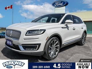 Used 2019 Lincoln Nautilus Reserve HEATED STEERING WHEEL | MOONROOF | LEATHER for sale in Waterloo, ON