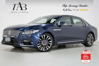Used 2017 Lincoln Continental RESERVE | MASSAGE | 20 IN WHEELS for sale in Vaughan, ON