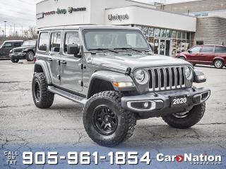 Used 2020 Jeep Wrangler Unlimited Sahara 4x4| UPGRADED RIMS & TIRES| NAV| LEATHER| for sale in Burlington, ON