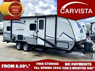FREE STORAGE TILL SPRING 2024! Come see why Carvista has been the Consumer Choice Award Winner for 4 consecutive years! 2021-2024! Dont play the waiting game, our units are instock, no pre-order necessary!!                                  
WAS $48999 NEW! SAVE THOUSANDS! 

2021 Coachmen Apex Nano 208BHS Travel Trailer Camper - Sleeps 8

GVWR: 6000 lbs. 
Dry Weight: 4218 lbs.
Length: 25 feet
Axles: 2
Fiberglass exterior
Aluminum construction
14 power awning
Solar Equipped
6 gallon electric/propane hot water heater

Are you ready to embark on unforgettable adventures with your family and friends? Look no further than this immaculate 2021 Coachmen Apex Nano 208BHS! Crafted with precision and designed for comfort, this travel trailer is your ticket to exploration and relaxation. Lets delve into the exquisite features and options this remarkable RV has to offer:

?? Spacious Layout: The Apex Nano 208BHS boasts a thoughtfully designed layout, offering ample space for your entire crew to unwind and enjoy the journey.

?? Sleeping Accommodations: With a cozy queen-size bed in the master bedroom upfront and double bunk beds in the rear, everyone can rest comfortably after a day of adventure.

?? Modern Kitchen: Prepare delicious meals on the go with the fully equipped kitchen, featuring a stainless steel sink, two-burner cooktop, microwave, and refrigerator. The seamless countertops provide plenty of workspace for culinary creations.

?? Dining Area: Enjoy family meals or game nights at the versatile dinette, which easily converts into additional sleeping space if needed.

?? Entertainment Options: Stay entertained on rainy days or lazy evenings with the built-in entertainment center, complete with a flat-screen TV and multimedia capabilities.

?? Bathroom Convenience: The convenient bathroom includes a shower with a skylight, a foot-flush toilet, and a sink with a mirrored medicine cabinet.

?? Climate Control: Keep comfortable in any season with the Apex Nanos efficient heating and cooling systems, ensuring a cozy interior no matter the weather outside.

?? Exterior Features: Step outside and appreciate the exterior amenities, including a power awning with LED lighting, outdoor speakers, and ample storage compartments for all your gear.

?? Towing Ease: This lightweight travel trailer is easy to tow, thanks to its aerodynamic design and durable construction. Hit the road with confidence and ease.

?? Safety & Security: Travel with peace of mind knowing that the Apex Nano is equipped with safety features such as stabilizer jacks, a breakaway switch, and smoke detectors.

?? Quality Construction: Coachmen RVs are renowned for their superior craftsmanship and attention to detail, ensuring years of reliable performance and enjoyment.

?? Additional Options: This Apex Nano may also come equipped with optional features such as a solar power system, exterior kitchen, Wi-Fi connectivity, and more. Be sure to inquire about specific options when you contact us.

Come see why Carvista has been the Consumer Choice Award Winner for 4 consecutive years! 2021, 2022, 2023 AND 2024! Dont play the waiting game, our units are instock, no pre-order necessary!! See for yourself why Carvista has won this prestigious award and continues to serve its community. Carvista Approved! Our RVista package includes a complete inspection of your camper that includes general testing of the camper systems! We pride ourselves in providing the highest quality trailers possible, and include a rigorous detail to ensure you get the cleanest trailer around.
Prices and payments exclude GST OR PST 
Carvista Inc. Dealer Permit # 1211
Category: Used Camper
Units may not be exactly as shown, please verify all details with a sales person.