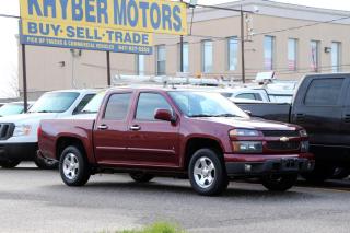 <p>Spring Sales Event on Now! $1,000 Off each vehicle extended until May 20th 2024! </p>
<p>2009 Chevrolet Colorado Crew Cab LT 2.9L 4-Cylinder with 156,017 original kilometers. One Owner, Mint Condition, very well kept,  runs and drives strong. Chevrolet alloy wheels with fog lights. Certified, comes with our 2 year power train warranty. Carfax copy and paste link below:</p>
<p>https://vhr.carfax.ca/?id=UUJwavYFV44iADsbPys6DYbJIXvXbtCU</p>
<p> </p>
<p>Spring Sales Event on Now! $1,000 Off each vehicle extended until May 20th 2024! </p>
<p>All-In Price (CERTIFICATION & WARRANTY INCLUDED)</p>
<p>Was:$15,950 Now:$14,950</p>
<p>+Just Plus Tax and Licensing</p>
<p>No Hidden Charges or Extra Fees</p>
<p>Taxes and licensing not included in the price</p>
<p>For more HD images please visit khybermotors.com</p>
<p>2 Year Powertrain Warranty Covers:</p>
<p>1) Engine</p>
<p>2) Transmission</p>
<p>3) Head Gasket</p>
<p>4) Transaxle/Differential</p>
<p>5) Seals & Gaskets</p>
<p>Unlimited Kilometres, $1,000 Per Claim, $100 Deductible, $75 Activation fee.</p>
<p> </p>
<p>Khyber Motors LTD Family Owned & Operated SINCE 2005</p>
<p>90 Kennedy Road South</p>
<p>Brampton ON L6W3E7</p>
<p>(647)-927-5252</p>
<p>Member of OMVIC and UCDA</p>
<p>Buy with Confidence!</p>
<p>Buy with Full Disclosure!</p>
<p>Monday-Friday 9:00AM - 8:00PM</p>
<p>Saturday 10:00AM - 6:00PM</p>
<p>Sunday 11:00AM - 5:00PM </p>
<p>To see more of our vehicles please visit Khybermotors.com</p>
<p> </p>