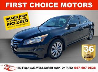 Welcome to First Choice Motors, the largest car dealership in Toronto of pre-owned cars, SUVs, and vans priced between $5000-$15,000. With an impressive inventory of over 300 vehicles in stock, we are dedicated to providing our customers with a vast selection of affordable and reliable options. <br><br>Were thrilled to offer a used 2012 Honda Accord EX-L, black color with 175,000km (STK#7248) This vehicle was $13990 NOW ON SALE FOR $12990. It is equipped with the following features:<br>- Automatic Transmission<br>- Leather Seats<br>- Sunroof<br>- Heated seats<br>- Alloy wheels<br>- Power windows<br>- Power locks<br>- Power mirrors<br>- Air Conditioning<br><br>At First Choice Motors, we believe in providing quality vehicles that our customers can depend on. All our vehicles come with a 36-day FULL COVERAGE warranty. We also offer additional warranty options up to 5 years for our customers who want extra peace of mind.<br><br>Furthermore, all our vehicles are sold fully certified with brand new brakes rotors and pads, a fresh oil change, and brand new set of all-season tires installed & balanced. You can be confident that this car is in excellent condition and ready to hit the road.<br><br>At First Choice Motors, we believe that everyone deserves a chance to own a reliable and affordable vehicle. Thats why we offer financing options with low interest rates starting at 7.9% O.A.C. Were proud to approve all customers, including those with bad credit, no credit, students, and even 9 socials. Our finance team is dedicated to finding the best financing option for you and making the car buying process as smooth and stress-free as possible.<br><br>Our dealership is open 7 days a week to provide you with the best customer service possible. We carry the largest selection of used vehicles for sale under $9990 in all of Ontario. We stock over 300 cars, mostly Hyundai, Chevrolet, Mazda, Honda, Volkswagen, Toyota, Ford, Dodge, Kia, Mitsubishi, Acura, Lexus, and more. With our ongoing sale, you can find your dream car at a price you can afford. Come visit us today and experience why we are the best choice for your next used car purchase!<br><br>All prices exclude a $10 OMVIC fee, license plates & registration  and ONTARIO HST (13%)