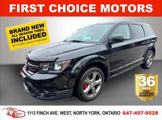 Welcome to First Choice Motors, the largest car dealership in Toronto of pre-owned cars, SUVs, and vans priced between $5000-$15,000. With an impressive inventory of over 300 vehicles in stock, we are dedicated to providing our customers with a vast selection of affordable and reliable options. <br><br>Were thrilled to offer a used 2017 Dodge Journey CROSSROAD, black color with 183,000km (STK#7249) This vehicle was $13990 NOW ON SALE FOR $11990. It is equipped with the following features:<br>- Automatic Transmission<br>- Leather Seats<br>- Heated seats<br>- Navigation<br>- 3rd row seating<br>- Bluetooth<br>- Reverse camera<br>- Alloy wheels<br>- Power windows<br>- Power locks<br>- Power mirrors<br>- Air Conditioning<br><br>At First Choice Motors, we believe in providing quality vehicles that our customers can depend on. All our vehicles come with a 36-day FULL COVERAGE warranty. We also offer additional warranty options up to 5 years for our customers who want extra peace of mind.<br><br>Furthermore, all our vehicles are sold fully certified with brand new brakes rotors and pads, a fresh oil change, and brand new set of all-season tires installed & balanced. You can be confident that this car is in excellent condition and ready to hit the road.<br><br>At First Choice Motors, we believe that everyone deserves a chance to own a reliable and affordable vehicle. Thats why we offer financing options with low interest rates starting at 7.9% O.A.C. Were proud to approve all customers, including those with bad credit, no credit, students, and even 9 socials. Our finance team is dedicated to finding the best financing option for you and making the car buying process as smooth and stress-free as possible.<br><br>Our dealership is open 7 days a week to provide you with the best customer service possible. We carry the largest selection of used vehicles for sale under $9990 in all of Ontario. We stock over 300 cars, mostly Hyundai, Chevrolet, Mazda, Honda, Volkswagen, Toyota, Ford, Dodge, Kia, Mitsubishi, Acura, Lexus, and more. With our ongoing sale, you can find your dream car at a price you can afford. Come visit us today and experience why we are the best choice for your next used car purchase!<br><br>All prices exclude a $10 OMVIC fee, license plates & registration  and ONTARIO HST (13%)