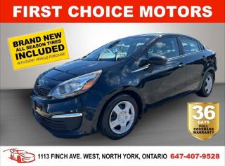 Used 2016 Kia Rio LX ~AUTOMATIC, FULLY CERTIFIED WITH WARRANTY!!!~ for sale in North York, ON