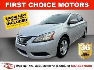 Welcome to First Choice Motors, the largest car dealership in Toronto of pre-owned cars, SUVs, and vans priced between $5000-$15,000. With an impressive inventory of over 300 vehicles in stock, we are dedicated to providing our customers with a vast selection of affordable and reliable options. <br><br>Were thrilled to offer a used 2013 Nissan Sentra SV, silver color with 112,000km (STK#7252) This vehicle was $10990 NOW ON SALE FOR $9990. It is equipped with the following features:<br>- Automatic Transmission<br>- Bluetooth<br>- Power windows<br>- Power locks<br>- Power mirrors<br>- Air Conditioning<br><br>At First Choice Motors, we believe in providing quality vehicles that our customers can depend on. All our vehicles come with a 36-day FULL COVERAGE warranty. We also offer additional warranty options up to 5 years for our customers who want extra peace of mind.<br><br>Furthermore, all our vehicles are sold fully certified with brand new brakes rotors and pads, a fresh oil change, and brand new set of all-season tires installed & balanced. You can be confident that this car is in excellent condition and ready to hit the road.<br><br>At First Choice Motors, we believe that everyone deserves a chance to own a reliable and affordable vehicle. Thats why we offer financing options with low interest rates starting at 7.9% O.A.C. Were proud to approve all customers, including those with bad credit, no credit, students, and even 9 socials. Our finance team is dedicated to finding the best financing option for you and making the car buying process as smooth and stress-free as possible.<br><br>Our dealership is open 7 days a week to provide you with the best customer service possible. We carry the largest selection of used vehicles for sale under $9990 in all of Ontario. We stock over 300 cars, mostly Hyundai, Chevrolet, Mazda, Honda, Volkswagen, Toyota, Ford, Dodge, Kia, Mitsubishi, Acura, Lexus, and more. With our ongoing sale, you can find your dream car at a price you can afford. Come visit us today and experience why we are the best choice for your next used car purchase!<br><br>All prices exclude a $10 OMVIC fee, license plates & registration  and ONTARIO HST (13%)
