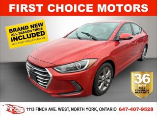 Welcome to First Choice Motors, the largest car dealership in Toronto of pre-owned cars, SUVs, and vans priced between $5000-$15,000. With an impressive inventory of over 300 vehicles in stock, we are dedicated to providing our customers with a vast selection of affordable and reliable options. <br><br>Were thrilled to offer a used 2017 Hyundai Elantra GL, orange color with 199,000km (STK#7253) This vehicle was $12990 NOW ON SALE FOR $10990. It is equipped with the following features:<br>- Automatic Transmission<br>- Heated seats<br>- Bluetooth<br>- Reverse camera<br>- Alloy wheels<br>- Power windows<br>- Power locks<br>- Power mirrors<br>- Air Conditioning<br><br>At First Choice Motors, we believe in providing quality vehicles that our customers can depend on. All our vehicles come with a 36-day FULL COVERAGE warranty. We also offer additional warranty options up to 5 years for our customers who want extra peace of mind.<br><br>Furthermore, all our vehicles are sold fully certified with brand new brakes rotors and pads, a fresh oil change, and brand new set of all-season tires installed & balanced. You can be confident that this car is in excellent condition and ready to hit the road.<br><br>At First Choice Motors, we believe that everyone deserves a chance to own a reliable and affordable vehicle. Thats why we offer financing options with low interest rates starting at 7.9% O.A.C. Were proud to approve all customers, including those with bad credit, no credit, students, and even 9 socials. Our finance team is dedicated to finding the best financing option for you and making the car buying process as smooth and stress-free as possible.<br><br>Our dealership is open 7 days a week to provide you with the best customer service possible. We carry the largest selection of used vehicles for sale under $9990 in all of Ontario. We stock over 300 cars, mostly Hyundai, Chevrolet, Mazda, Honda, Volkswagen, Toyota, Ford, Dodge, Kia, Mitsubishi, Acura, Lexus, and more. With our ongoing sale, you can find your dream car at a price you can afford. Come visit us today and experience why we are the best choice for your next used car purchase!<br><br>All prices exclude a $10 OMVIC fee, license plates & registration  and ONTARIO HST (13%)