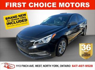 Welcome to First Choice Motors, the largest car dealership in Toronto of pre-owned cars, SUVs, and vans priced between $5000-$15,000. With an impressive inventory of over 300 vehicles in stock, we are dedicated to providing our customers with a vast selection of affordable and reliable options. <br><br>Were thrilled to offer a used 2015 Hyundai Sonata GL, black color with 229,000km (STK#7257) This vehicle was $9990 NOW ON SALE FOR $8990. It is equipped with the following features:<br>- Automatic Transmission<br>- Heated seats<br>- Bluetooth<br>- Reverse camera<br>- Alloy wheels<br>- Power windows<br>- Power locks<br>- Power mirrors<br>- Air Conditioning<br><br>At First Choice Motors, we believe in providing quality vehicles that our customers can depend on. All our vehicles come with a 36-day FULL COVERAGE warranty. We also offer additional warranty options up to 5 years for our customers who want extra peace of mind.<br><br>Furthermore, all our vehicles are sold fully certified with brand new brakes rotors and pads, a fresh oil change, and brand new set of all-season tires installed & balanced. You can be confident that this car is in excellent condition and ready to hit the road.<br><br>At First Choice Motors, we believe that everyone deserves a chance to own a reliable and affordable vehicle. Thats why we offer financing options with low interest rates starting at 7.9% O.A.C. Were proud to approve all customers, including those with bad credit, no credit, students, and even 9 socials. Our finance team is dedicated to finding the best financing option for you and making the car buying process as smooth and stress-free as possible.<br><br>Our dealership is open 7 days a week to provide you with the best customer service possible. We carry the largest selection of used vehicles for sale under $9990 in all of Ontario. We stock over 300 cars, mostly Hyundai, Chevrolet, Mazda, Honda, Volkswagen, Toyota, Ford, Dodge, Kia, Mitsubishi, Acura, Lexus, and more. With our ongoing sale, you can find your dream car at a price you can afford. Come visit us today and experience why we are the best choice for your next used car purchase!<br><br>All prices exclude a $10 OMVIC fee, license plates & registration  and ONTARIO HST (13%)