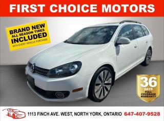 Welcome to First Choice Motors, the largest car dealership in Toronto of pre-owned cars, SUVs, and vans priced between $5000-$15,000. With an impressive inventory of over 300 vehicles in stock, we are dedicated to providing our customers with a vast selection of affordable and reliable options. <br><br>Were thrilled to offer a used 2013 Volkswagen Golf Wagon, white color with 80,000km (STK#7259) This vehicle was $14990 NOW ON SALE FOR $12990. It is equipped with the following features:<br>- Automatic Transmission<br>- Sunroof<br>- Heated seats<br>- Bluetooth<br>- Power windows<br>- Power locks<br>- Power mirrors<br>- Air Conditioning<br><br>At First Choice Motors, we believe in providing quality vehicles that our customers can depend on. All our vehicles come with a 36-day FULL COVERAGE warranty. We also offer additional warranty options up to 5 years for our customers who want extra peace of mind.<br><br>Furthermore, all our vehicles are sold fully certified with brand new brakes rotors and pads, a fresh oil change, and brand new set of all-season tires installed & balanced. You can be confident that this car is in excellent condition and ready to hit the road.<br><br>At First Choice Motors, we believe that everyone deserves a chance to own a reliable and affordable vehicle. Thats why we offer financing options with low interest rates starting at 7.9% O.A.C. Were proud to approve all customers, including those with bad credit, no credit, students, and even 9 socials. Our finance team is dedicated to finding the best financing option for you and making the car buying process as smooth and stress-free as possible.<br><br>Our dealership is open 7 days a week to provide you with the best customer service possible. We carry the largest selection of used vehicles for sale under $9990 in all of Ontario. We stock over 300 cars, mostly Hyundai, Chevrolet, Mazda, Honda, Volkswagen, Toyota, Ford, Dodge, Kia, Mitsubishi, Acura, Lexus, and more. With our ongoing sale, you can find your dream car at a price you can afford. Come visit us today and experience why we are the best choice for your next used car purchase!<br><br>All prices exclude a $10 OMVIC fee, license plates & registration  and ONTARIO HST (13%)