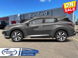 <b>Inc: Block Heater, All Weather Floor Mats, Rear Bumper Protector, 5 Star Pkg<br><br></b><br>  <br> <br>  You can fit in or you can stand out, and this Murano makes it an easy choice. <br> <br>This 2024 Nissan Murano offers confident power, efficient usage of fuel and space, and an exciting exterior sure to turn heads. This uber popular crossover does more than settle for good enough. This Murano offers an airy interior that was designed to make every seating position one to enjoy. For a crossover that is more than just good looks and decent power, check out this well designed 2024 Murano. <br> <br> This gun metal grey SUV  has a cvt transmission and is powered by a  260HP 3.5L V6 Cylinder Engine.<br> <br> Our Muranos trim level is SL. This SL trim brings a dual panel panoramic moonroof, heated leather seats, motion activated power liftgate, remote start with intelligent climate control, memory settings, ambient interior lighting, and a heated steering wheel for added comfort along with intelligent cruise with distance pacing, intelligent Around View camera, and traffic sign recognition for even more confidence. Navigation and Bose Premium Audio are added to the NissanConnect touchscreen infotainment system featuring Android Auto, Apple CarPlay, and a ton more connectivity features. Forward collision warning, emergency braking with pedestrian detection, high beam assist, blind spot detection, and rear parking sensors help inspire confidence on the drive. This vehicle has been upgraded with the following features: Leather Seats,  Moonroof,  Navigation,  Memory Seats,  Power Liftgate,  Remote Start,  Heated Steering Wheel. <br><br> <br>To apply right now for financing use this link : <a href=https://www.standardnissan.ca/finance/apply-for-financing/ target=_blank>https://www.standardnissan.ca/finance/apply-for-financing/</a><br><br> <br/> Weve discounted this vehicle $1044. Incentives expire 2024-05-31.  See dealer for details. <br> <br>Why buy from Standard Nissan in Swift Current, SK? Our dealership is owned & operated by a local family that has been serving the automotive needs of local clients for over 110 years! We rely on a reputation of fair deals with good service and top products. With your support, we are able to give back to the community. <br><br>Every retail vehicle new or used purchased from us receives our 5-star package:<br><ul><li>*Platinum Tire & Rim Road Hazzard Coverage</li><li>**Platinum Security Theft Prevention & Insurance</li><li>***Key Fob & Remote Replacement</li><li>****$20 Oil Change Discount For As Long As You Own Your Car</li><li>*****Nitrogen Filled Tires</li></ul><br>Buyers from all over have also discovered our customer service and deals as we deliver all over the prairies & beyond!#BetterTogether<br> Come by and check out our fleet of 40+ used cars and trucks and 40+ new cars and trucks for sale in Swift Current.  o~o