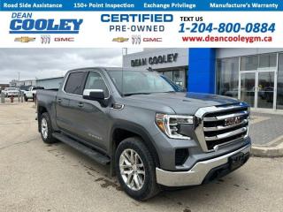 Heated Seats, Heated Steering Wheel, Backup Camera, Bluetooth, Cruise Control, Trailering Package, 5.3L Engine, 8-Speed Automatic TransmissionHey there, Im Dakota, the 2021 GMC Sierra 1500 SLE 4WD, and let me tell you, Im the real deal. Underneath my tough exterior lies a powerhouse -- a 5.3L engine paired with an 8-speed automatic transmission. Its the perfect combo of strength and efficiency, giving you all the power you need without sacrificing fuel economy.Ive been through the works -- passed the Manitoba Safety Inspection with flying colors, aced the Certified Pre-Owned Inspection, and got treated like royalty by the service team at Dean Cooley GM. They gave me a fresh oil and filter change, new cabin and engine air filters, and a thorough detailing session that left me sparkling inside and out.But what really sets me apart is my spirit. Ive got a strong will and a determination to take on any challenge. Whether its hauling heavy loads or navigating rough terrain, Im always up for the task. And with my trailering package and trailer brake controller, towing is a breeze.Step inside, and youll find comfort and convenience at every turn. My heated seats and heated steering wheel keep you cozy on those chilly Manitoba mornings, while Bluetooth connectivity and a backup camera make every journey a smooth one. Plus, with four brand-new tires and a wheel alignment, Im ready for whatever adventure comes my way.So, if youre looking for a truck with personality as bold as the Manitoba landscape, look no further than me, Dakota, the 2021 GMC Sierra 1500 SLE 4WD. Swing by Dean Cooley GM and take me for a spin -- I promise you wont be disappointed.Dean Cooley GM has been serving the Parkland area since 1995, and we are proud to have contributed to the areas automotive needs for almost three decades. Specializing in Chevrolet, Buick, and GMC vehicles, along with certified pre-owned options, we take pride in matching you with the perfect vehicle to suit your needs. Our in-house financial experts are dedicated to simplifying the financing and leasing process, offering personalized solutions. At the heart of our operation lies our service department, complete with a cutting-edge collision and glass center. Here, we service all makes and models with meticulous precision and care. Complementing our service repertoire is our comprehensive parts department, stocked with essential parts, accessories, and tires -- all conveniently located under one roof. Visit us today at 1600 Main Street S. in Dauphin and experience a new standard in the automotive industry. Dealer permit #1693.