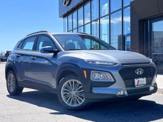 <b>Blind Spot Detection,  Heated Steering Wheel,  Heated Seats,  Aluminum Wheels,  Remote Keyless Entry!</b><br> <br>  Compare at $22444 - Our Price is just $21790! <br> <br>   The KONA is a recent addition to the SUV family made by Hyundai  a new breed of SUV has been born to take on your city street. This  2021 Hyundai Kona is fresh on our lot in Midland. <br> <br>The KONA has been designed to turn heads - and to raise pulses. The dynamic design catches your eye with unique details that highlight the strong Hyundai SUV DNA at its core, starting with our signature cascading front grille design, muscular wheel arches and advanced lighting. Bold accent body panels run along the side and rear bumper for a sporty look. Step inside and instantly experience an exceptional level of comfort thanks to its wealth of features. This Kona is more than just its trendy appearance, its a real urban warrior.This  SUV has 85,047 kms. Its  sonic silver in colour  . It has a 6 speed automatic transmission and is powered by a  147HP 2.0L 4 Cylinder Engine.  This unit has some remaining factory warranty for added peace of mind. <br> <br> Our Konas trim level is 2.0L Preferred AWD. This all wheel drive Kona Preferred adds a leather heated steering wheel, blind spot detection with rear cross traffic collision warning, larger aluminum wheels and a proximity key for easy push button starts. You will also get heated front seats, Apple CarPlay, Android Auto, a rear view camera, bluetooth streaming audio, a 60/40 split rear seat, cruise control and much more. This vehicle has been upgraded with the following features: Blind Spot Detection,  Heated Steering Wheel,  Heated Seats,  Aluminum Wheels,  Remote Keyless Entry,  Apple Carplay,  Android Auto. <br> <br>To apply right now for financing use this link : <a href=https://www.bourgeoishyundai.com/finance/ target=_blank>https://www.bourgeoishyundai.com/finance/</a><br><br> <br/><br>BUY WITH CONFIDENCE. Bourgeois Auto Group, we dont just sell cars; for over 75 years, we have delivered extraordinary automotive experiences in every showroom, on the road, and at your home. Offering complimentary delivery in an enclosed trailer. <br><br>Why buy from the Bourgeois Auto Group? Whether you are looking for a great place to buy your next new or used vehicle find a qualified repair center or looking for parts for your vehicle the Bourgeois Auto Group has the answer. We offer both new vehicles and pre-owned vehicles with over 25 brand manufacturers and over 200 Pre-owned Vehicles to choose from. Were constantly changing to meet the needs of our customers and stay ahead of the competition, and we are committed to investing in modern technology to ensure that we are always on the cutting edge. We use very strategic programs and tools that give us current market data to price our vehicles to the market to make sure that our customers are getting the best deal not only on the new car but on your trade-in as well. Ask for your free Live Market analysis report and save time and money. <br><br>WE BUY CARS  Any make model or condition, No purchase necessary. We are OPEN 24 hours a Day/7 Days a week with our online showroom and chat service. Our market value pricing provides the most competitive prices on all our pre-owned vehicles all the time. Market Value Pricing is achieved by polling over 20000 pre-owned websites every day to ensure that every single customer receives real-time Market Value Pricing on every pre-owned vehicle we sell. Customer service is our top priority. No hidden costs or fees, and full disclosure on all services and Carfax®. <br><br>With over 23 brands and over 400 full- and part-time employees, we look forward to serving all your automotive needs! <br> Come by and check out our fleet of 20+ used cars and trucks and 50+ new cars and trucks for sale in Midland.  o~o