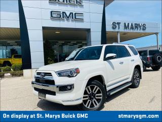 <div>Experience luxury and capability combined in the 2021 Toyota 4Runner 4WD Limited. This rugged yet refined SUV offers a host of premium features for an elevated driving experience.</div><div> </div><div>Key features include:</div><div> </div><div>- Premium Audio with JBL for immersive sound quality</div><div>- 8" touchscreen with navigation to help you find your way</div><div>- Back-up camera for added confidence when reversing</div><div>- Apple CarPlay and Android Auto compatibility for seamless smartphone integration</div><div>- Hands-free Bluetooth for convenient communication on the road</div><div>- Leather interior with heated and ventilated seats for ultimate comfort</div><div>- Tilt/telescopic steering wheel with audio and cruise controls for easy operation</div><div> </div><div>Visit ST MARYS BUICK GMC in ST MARYS to explore the 2021 Toyota 4Runner 4WD Limited today. Price plus HST & Licensing. UpAuto ensures each vehicle undergoes a thorough 150-point inspection for optimal quality. For more information, call us at 1-833-969-1582 or visit our website at www.stmarysgm.com. We're here to serve you!</div>