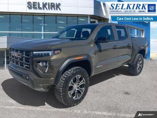 <b>Remote Start,  Heated Seats,  Climate Control,  Off-Road Suspension,  Apple CarPlay!</b><br> <br> <br> <br>  Offering an amazing blend of efficiency, capability and performance, this 2024 Canyon is a great midsize truck option. <br> <br>Aimed at shoppers who desire the capability of a traditional pickup without the compromise of a full-size truck, this 2024 GMC Canyon is ready to take on whatever you throw at it. From work-site duties to intense off-road sessions, this Canyon is sure to never skip a beat!<br> <br> This deep bronze metallic Crew Cab 4X4 pickup   has a 8 speed automatic transmission and is powered by a  310HP 2.7L 4 Cylinder Engine.<br> <br> Our Canyons trim level is AT4. This Canyon AT4 steps things up with hill descent control, an auto locking rear differential, upgraded aluminum wheels, front LED fog lamps, factory-lifted suspension, front recovery hooks and off-road performance display, along with great standard features such as an EZ-Lift and Lower tailgate, heated front seats with power driver lumbar control, remote engine start, dual-zone climate control, a vivid 11.3-inch diagonal infotainment screen with Apple CarPlay and Android Auto, and a 6-speaker audio system. Safety features include automatic emergency braking, front pedestrian braking, lane keeping assist with lane departure warning, Teen Driver, and forward collision alert with IntelliBeam high beam assist. This vehicle has been upgraded with the following features: Remote Start,  Heated Seats,  Climate Control,  Off-road Suspension,  Apple Carplay,  Android Auto,  Remote Keyless Entry. <br><br> <br>To apply right now for financing use this link : <a href=https://www.selkirkchevrolet.com/pre-qualify-for-financing/ target=_blank>https://www.selkirkchevrolet.com/pre-qualify-for-financing/</a><br><br> <br/> Weve discounted this vehicle $627.    Incentives expire 2024-05-31.  See dealer for details. <br> <br>Selkirk Chevrolet Buick GMC Ltd carries an impressive selection of new and pre-owned cars, crossovers and SUVs. No matter what vehicle you might have in mind, weve got the perfect fit for you. If youre looking to lease your next vehicle or finance it, we have competitive specials for you. We also have an extensive collection of quality pre-owned and certified vehicles at affordable prices. Winnipeg GMC, Chevrolet and Buick shoppers can visit us in Selkirk for all their automotive needs today! We are located at 1010 MANITOBA AVE SELKIRK, MB R1A 3T7 or via phone at 204-482-1010.<br> Come by and check out our fleet of 80+ used cars and trucks and 180+ new cars and trucks for sale in Selkirk.  o~o