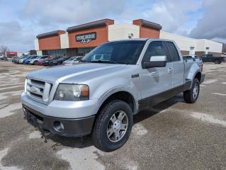 <p>***THIS VEHICLE IS BEING SOLD AS IS. WITH A PASSED MANITOBA SAFETY. NO POWERTRAIN WARRANTY DUE TO AGE. VEHICLE IS MECHANICALLY HEALTHY. BODY HAS RUST AND WEAR*** </p><p> </p><p>2008 Ford F-150 FX4 Extended Cab with only 183000kms. 5.4 liter V8 4x4</p><p> </p><p>Clean title and safetied. Good service records. No major collisions on record </p><p> </p><p>Leather seats </p><p>Heated front seats </p><p>Cruise control </p><p>Selectable 4x4 </p><p>CD player</p><p>A/C</p><p>Cruise control </p><p> </p><p>We take trades! Vehicle is for sale in Steinbach by STONE BRIDGE AUTO INC. Dealer #5000 we are a small business focused on customer satisfaction. Financing is available if needed. Text or call before coming to view and ask for sales.</p>