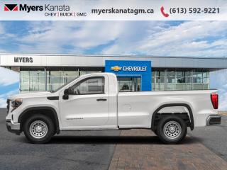 <b>17 Aluminum Wheels, Sierra Value Package, Power Seat!</b><br> <br> <br> <br>At Myers, we believe in giving our customers the power of choice. When you choose to shop with a Myers Auto Group dealership, you dont just have access to one inventory, youve got the purchasing power of an entire auto group behind you!<br> <br>  This 2024 Sierra 1500 is engineered for ultra-premium comfort, offering high-tech upgrades, beautiful styling, authentic materials and thoughtfully crafted details. <br> <br>This 2024 GMC Sierra 1500 stands out in the midsize pickup truck segment, with bold proportions that create a commanding stance on and off road. Next level comfort and technology is paired with its outstanding performance and capability. Inside, the Sierra 1500 supports you through rough terrain with expertly designed seats and robust suspension. This amazing 2024 Sierra 1500 is ready for whatever.<br> <br> This summit white Regular Cab 4X4 pickup   has an automatic transmission and is powered by a  355HP 5.3L 8 Cylinder Engine.<br> <br> Our Sierra 1500s trim level is Pro. This GMC Sierra 1500 Pro comes with some excellent features such as a 7 inch touchscreen display with Apple CarPlay and Android Auto, wireless streaming audio, cruise control and easy to clean rubber floors. Additionally, this pickup truck also comes with a locking tailgate, a rear vision camera, StabiliTrak, air conditioning and teen driver technology. This vehicle has been upgraded with the following features: 17 Aluminum Wheels, Sierra Value Package, Power Seat. <br><br> <br>To apply right now for financing use this link : <a href=https://www.myerskanatagm.ca/finance/ target=_blank>https://www.myerskanatagm.ca/finance/</a><br><br> <br/>    Incentives expire 2024-05-31.  See dealer for details. <br> <br>Myers Kanata Chevrolet Buick GMC Inc is a great place to find quality used cars, trucks and SUVs. We also feature over a selection of over 50 used vehicles along with 30 certified pre-owned vehicles. Our Ottawa Chevrolet, Buick and GMC dealership is confident that youll be able to find your next used vehicle at Myers Kanata Chevrolet Buick GMC Inc. You will always find our inventory updated with the latest models. Our team believes in giving nothing but the best to our customers. Visit our Ottawa GMC, Chevrolet, and Buick dealership and get all the information you need today!<br> Come by and check out our fleet of 40+ used cars and trucks and 140+ new cars and trucks for sale in Kanata.  o~o