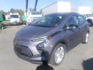 2023 Chevrolet Bolt EV 1LT, ELECTRIC, 4 door, automatic, FWD, 4-Wheel ABS, cruise control, air conditioning, AM/FM radio, CD player, power door locks, power windows, grey exterior, balck interior, cloth. $31,260.00 plus $375 processing fee, $31,635.00 total payment obligation before taxes.  Listing report, warranty, contract commitment cancellation fee, financing available on approved credit (some limitations and exceptions may apply). All above specifications and information is considered to be accurate but is not guaranteed and no opinion or advice is given as to whether this item should be purchased. We do not allow test drives due to theft, fraud and acts of vandalism. Instead we provide the following benefits: Complimentary Warranty (with options to extend), Limited Money Back Satisfaction Guarantee on Fully Completed Contracts, Contract Commitment Cancellation, and an Open-Ended Sell-Back Option. Ask seller for details or call 604-522-REPO(7376) to confirm listing availability.