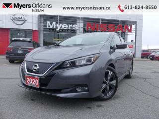 <b>Low Mileage!</b><br> <br>  Compare at $23689 - Our Price is just $22999! <br> <br>   The worlds best selling EV, the Nissan Leaf, is still worth its title with its long list of tech, both under the hood and in the cabin. This  2020 Nissan LEAF is fresh on our lot in Orleans. <br> <br>More powerful and loaded with tech, this 2020 Nissan Leaf isnt resting on the laurels of the recent redesign. This Leaf is loaded with modern connectivity, convenience, comfort, and capability. It has taken a long time for EVs to be considered fun cars, but this Leaf is truly groundbreaking with its handling competence and on road behaviour. If you want to take the plunge into eco friendly EVs, the Nissan Leaf is the perfect car.This low mileage  hatchback has just 34,383 kms. Its  silver in colour  . It has an automatic transmission and is powered by a  smooth engine.  It may have some remaining factory warranty, please check with dealer for details. <br> <br> Our LEAFs trim level is SV. This Nissan Leaf SV has some amazing technology like automatic LED headlights with highbeam assistance, fog lights, heated power side mirrors, one touch rear hatch release, aluminum wheels, ProPILOT Assist (Steering Assist, Intelligent Cruise Control w/ Full Speed Range and Hold), intelligent lane intervention, blind spot warning, rear cross traffic alert, and automatic emergency braking to assist you on the road. The interior is loaded with a hands free text messaging assistant, Nissan Intelligent Key remote keyless entry and push button start, Bluetooth connectivity, 7 inch instrument display, automatic climate control, power windows and locks, power driver seat, HVAC timer with preheat and precool cabin settings, heated seats, remote connection to vehicle, auto dimming rear view mirror, and a heated leather wrapped steering wheel with audio and cruise controls. Providing modern connectivity is a 7 inch color display with voice recognition for navigation, Apple CarPlay and Android Auto compatibility, SiriusXM, Bluetooth streaming, MP3/WMA playback, aux and USB jacks, and AM/FM/CD audio.<br> <br/><br>We are proud to regularly serve our clients and ready to help you find the right car that fits your needs, your wants, and your budget.And, of course, were always happy to answer any of your questions.Proudly supporting Ottawa, Orleans, Vanier, Barrhaven, Kanata, Nepean, Stittsville, Carp, Dunrobin, Kemptville, Westboro, Cumberland, Rockland, Embrun , Casselman , Limoges, Crysler and beyond! Call us at (613) 824-8550 or use the Get More Info button for more information. Please see dealer for details. The vehicle may not be exactly as shown. The selling price includes all fees, licensing & taxes are extra. OMVIC licensed.Find out why Myers Orleans Nissan is Ottawas number one rated Nissan dealership for customer satisfaction! We take pride in offering our clients exceptional bilingual customer service throughout our sales, service and parts departments. Located just off highway 174 at the Jean DÀrc exit, in the Orleans Auto Mall, we have a huge selection of Used vehicles and our professional team will help you find the Nissan that fits both your lifestyle and budget. And if we dont have it here, we will find it or you! Visit or call us today.<br>*LIFETIME ENGINE TRANSMISSION WARRANTY NOT AVAILABLE ON VEHICLES WITH KMS EXCEEDING 140,000KM, VEHICLES 8 YEARS & OLDER, OR HIGHLINE BRAND VEHICLE(eg. BMW, INFINITI. CADILLAC, LEXUS...)<br> Come by and check out our fleet of 50+ used cars and trucks and 90+ new cars and trucks for sale in Orleans.  o~o