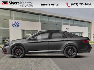 <b>Sport Suspension,  Premium Audio,  Sunroof,  Cooled Seats,  Leather Seats!</b><br> <br> <br> <br>  Exemplary engineering and ergonomic styling make this 2024 Jetta GLI a class-leading and practical performance sedan. <br> <br>This 2024 Jetta GLI is Volkswagen features a stylish front end, sporting a bold grille and aggressive bumper, with chiseled body lines that flow into a redesigned rear end with unique honey-comb styling and larger diameter exhaust outlets. The interior is graced with an abundance of sporty styling cues, with a host of safety, infotainment and comfort- oriented technology. Engineered to deliver satisfaction during spirited driving, this 2024 Jetta GLI is an outstanding sports sedan with impressive day-to-day capability.<br> <br> This pure gray w/black roof sedan  has an automatic transmission and is powered by a  2.0L I4 16V GDI DOHC Turbo engine.<br> <br> Our Jetta GLIs trim level is 40th Anniversary Edition. Limited to just 1984 units, this Jetta GLI commemorates 40 years of the nameplate, and features unique seating upholstery and special badging. This sporty sedan is also jam-packed with amazing standard features such as sport-tuned adaptive suspension, ventilated and heated leather seats with power adjustment and lumbar support, a heated steering wheel, an express open/close sunroof with a sunshade, heated side mirrors, a 6-speaker BeatsAudio premium audio system, wireless Apple CarPlay and Android Auto, mobile device wireless charging, and satellite navigation via an 8-inch touchscreen infotainment system. Safety features include adaptive cruise control, lane keep assist, blind spot monitoring, forward collision alert, autonomous emergency braking, and VW Car-Net Safe & Secure. Additional features include proximity keyless entry with remote start, ambient lighting, front and rear cupholders, LED headlights with automatic high beams, and even more. This vehicle has been upgraded with the following features: Sport Suspension,  Premium Audio,  Sunroof,  Cooled Seats,  Leather Seats,  Apple Carplay,  Android Auto. <br><br> <br>To apply right now for financing use this link : <a href=https://www.myersvw.ca/en/form/new/financing-request-step-1/44 target=_blank>https://www.myersvw.ca/en/form/new/financing-request-step-1/44</a><br><br> <br/>    6.49% financing for 84 months. <br> Buy this vehicle now for the lowest bi-weekly payment of <b>$282.40</b> with $0 down for 84 months @ 6.49% APR O.A.C. ( taxes included, $1071 (OMVIC fee, Air and Tire Tax, Wheel Locks, Admin fee, Security and Etching) is included in the purchase price.    ).  Incentives expire 2024-05-31.  See dealer for details. <br> <br> <br>LEASING:<br><br>Estimated Lease Payment: $222 bi-weekly <br>Payment based on 6.49% lease financing for 48 months with $0 down payment on approved credit. Total obligation $23,145. Mileage allowance of 16,000 KM/year. Offer expires 2024-05-31.<br><br><br>Call one of our experienced Sales Representatives today and book your very own test drive! Why buy from us? Move with the Myers Automotive Group since 1942! We take all trade-ins - Appraisers on site!<br> Come by and check out our fleet of 40+ used cars and trucks and 110+ new cars and trucks for sale in Kanata.  o~o
