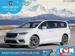 <br> <br>  Greetings. <br> <br><br> <br> This bright white van  has an automatic transmission and is powered by a  260HP 3.6L V6 Cylinder Engine.<br> <br> Our Pacifica Hybrids trim level is Select. This Pacifica features Caprice synthetic leather upholstery, Apple CarPlay and Android Auto connectivity and USB mobile projection, along with great standard features like power sliding doors, heated and power-adjustable front seats with lumbar support and cushion tilt, 2nd row captains chairs with 60-40 split bench 3rd row seats, a heated TechnoLeather leatherette steering wheel, adaptive cruise control, proximity keyless entry with remote engine start, and a power tailgate for rear cargo access. Additional features also include a 10.1-inch infotainment screen powered by Uconnect 5, dual-zone front climate control, blind spot detection, Park Assist rear parking sensors, lane keeping assist with lane departure warning, and forward collision warning with active braking. This vehicle has been upgraded with the following features: Leather Seats. <br><br> View the original window sticker for this vehicle with this url <b><a href=http://www.chrysler.com/hostd/windowsticker/getWindowStickerPdf.do?vin=2C4RC1S78RR105306 target=_blank>http://www.chrysler.com/hostd/windowsticker/getWindowStickerPdf.do?vin=2C4RC1S78RR105306</a></b>.<br> <br/>    6.49% financing for 96 months. <br> Buy this vehicle now for the lowest weekly payment of <b>$248.85</b> with $0 down for 96 months @ 6.49% APR O.A.C. ( taxes included, Plus applicable fees   ).  Incentives expire 2024-07-02.  See dealer for details. <br> <br>Abbotsford Chrysler, Dodge, Jeep, Ram LTD joined the family-owned Trotman Auto Group LTD in 2010. We are a BBB accredited pre-owned auto dealership.<br><br>Come take this vehicle for a test drive today and see for yourself why we are the dealership with the #1 customer satisfaction in the Fraser Valley.<br><br>Serving the Fraser Valley and our friends in Surrey, Langley and surrounding Lower Mainland areas. Abbotsford Chrysler, Dodge, Jeep, Ram LTD carry premium used cars, competitively priced for todays market. If you don not find what you are looking for in our inventory, just ask, and we will do our best to fulfill your needs. Drive down to the Abbotsford Auto Mall or view our inventory at https://www.abbotsfordchrysler.com/used/.<br><br>*All Sales are subject to Taxes and Fees. The second key, floor mats, and owners manual may not be available on all pre-owned vehicles.Documentation Fee $699.00, Fuel Surcharge: $179.00 (electric vehicles excluded), Finance Placement Fee: $500.00 (if applicable)<br> Come by and check out our fleet of 80+ used cars and trucks and 120+ new cars and trucks for sale in Abbotsford.  o~o