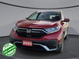 <b>Sunroof,  Leather Seats,  Heated Seats,  Heated Steering Wheel,  Blind Spot Display!</b><br> <br>    Whether youre in the concrete jungle or remote mountain campsite, this 2020 Honda CR-V is ready to conquer all types of adventures with you. This  2020 Honda CR-V is fresh on our lot in Sudbury. <br> <br>This stylish 2020 Honda CR-V has a spacious interior and car-like handling that captivates anyone who gets behind the wheel. With its smooth lines and sleek exterior, this gorgeous CR-V has no problem turning heads at every corner. Whether youre a thrift-store enthusiast, or a backcountry trail warrior with all of the camping gear, this practical Honda CR-V has got you covered! This  SUV has 72,431 kms. Its  red in colour  . It has an automatic transmission and is powered by a  1.5L I4 16V GDI DOHC Turbo engine.  It may have some remaining factory warranty, please check with dealer for details. <br> <br> Our CR-Vs trim level is EX-L AWD. Ramping up the luxury, this EX-L trim has heated leather seats in front and back, a heated steering wheels, memory settings for the drivers seat, an auto dimming rear view mirror, a power tailgate with programmable height, woodgrain interior, a moonroof, automatic high and low beam headlights, dual-zone automatic climate control, remote start, heated seats, LED daytime running lights, heated power mirrors, and aluminum wheels. Keeping you connected is an infotainment system that includes a 7 inch touchscreen with HondaLink, HomeLink home remote system, HandsFreeLink bilingual Bluetooth, Apple CarPlay, Android Auto, SiriusXM, a rear view camera, and a 6 speaker sound system. Helping you drive and keeping you safe is automatic collision mitigation braking, forward collision warning, lane departure warning, road departure mitigation, and lane keep assist, and a blind spot display. This vehicle has been upgraded with the following features: Sunroof,  Leather Seats,  Heated Seats,  Heated Steering Wheel,  Blind Spot Display,  Memory Seats,  Automatic Braking. <br> <br>To apply right now for financing use this link : <a href=https://www.palladinohonda.com/finance/finance-application target=_blank>https://www.palladinohonda.com/finance/finance-application</a><br><br> <br/><br>Palladino Honda is your ultimate resource for all things Honda, especially for drivers in and around Sturgeon Falls, Elliot Lake, Espanola, Alban, and Little Current. Our dealership boasts a vast selection of high-class, top-quality Honda models, as well as expert financing advice and impeccable automotive service. These factors arent what set us apart from other dealerships, though. Rather, our uncompromising customer service and professionalism make every experience unforgettable, and keeps drivers coming back. The advertised price is for financing purchases only. All cash purchases will be subject to an additional surcharge of $2,501.00. This advertised price also does not include taxes and licensing fees.<br> Come by and check out our fleet of 100+ used cars and trucks and 80+ new cars and trucks for sale in Sudbury.  o~o