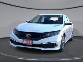 <b>Heated Seats,  Apple CarPlay,  Android Auto,  Lane Keep Assist,  Collision Mitigation!</b><br> <br>    The Honda Civic is an even more compelling choice, combining the latest safety upgrades and a truly engaging driving experience. This  2021 Honda Civic Sedan is fresh on our lot in Sudbury. <br> <br>With harmonious power, excellent handling capability, plus its engaging driving dynamic, this 2021 Honda Civic is a highly compelling choice in the eco-friendly compact car segment. Regardless of your style preference or driving habits, this impressive Honda Civic will perfectly suit your wants and needs. The Civic offers the right amount of cargo space, an aggressive exterior design with sporty and sleek body lines, plus a comfortable and ergonomic interior layout that works well with all family sizes. This Civic easily makes a bold statement without saying a word! This  sedan has 88,747 kms and is a Certified Pre-Owned vehicle. Its  white in colour  . It has an automatic transmission and is powered by a  2.0L I4 16V MPFI DOHC engine.  And its got a certified used vehicle warranty for added peace of mind. <br> <br> Our Civic Sedans trim level is LX. This base model LX Civic still packs a lot of features for an incredible value with driver assistance technology like collision mitigation with forward collision warning, lane keep assist with road departure mitigation, adaptive cruise control, straight driving assist for slopes, and automatic highbeams you normally only expect with a higher price. The interior is as comfy and advanced as you need with heated front seats, remote keyless entry, Apple CarPlay, Android Auto, Bluetooth, Siri EyesFree, WiFi tethering, steering wheel with cruise and audio controls, multi-angle rearview camera, 7 inch driver information display, and automatic climate control. The exterior has some great style with aluminum wheels, independent suspension, heated power side mirrors, and LED taillamps.<br> This vehicle has been upgraded with the following features: Heated Seats,  Apple Carplay,  Android Auto,  Lane Keep Assist,  Collision Mitigation,  Siri Eyesfree,  Remote Keyless Entry. <br> <br>To apply right now for financing use this link : <a href=https://www.palladinohonda.com/finance/finance-application target=_blank>https://www.palladinohonda.com/finance/finance-application</a><br><br> <br/><br>Palladino Honda is your ultimate resource for all things Honda, especially for drivers in and around Sturgeon Falls, Elliot Lake, Espanola, Alban, and Little Current. Our dealership boasts a vast selection of high-class, top-quality Honda models, as well as expert financing advice and impeccable automotive service. These factors arent what set us apart from other dealerships, though. Rather, our uncompromising customer service and professionalism make every experience unforgettable, and keeps drivers coming back. The advertised price is for financing purchases only. All cash purchases will be subject to an additional surcharge of $2,501.00. This advertised price also does not include taxes and licensing fees.<br> Come by and check out our fleet of 100+ used cars and trucks and 70+ new cars and trucks for sale in Sudbury.  o~o